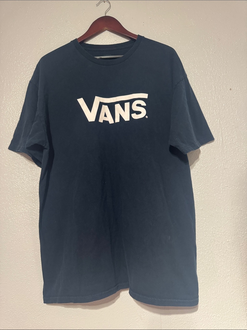Vans Spellout Classic Logo Graphic Tee Shirt XL Black Indie Sleaze